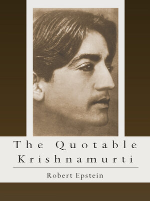 cover image of The Quotable Krishnamurti